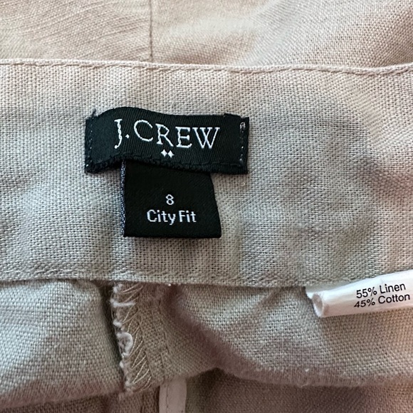 J. Crew Linen Blend City Fit Drawstring Bermuda Shorts - Picture 7 of 8
